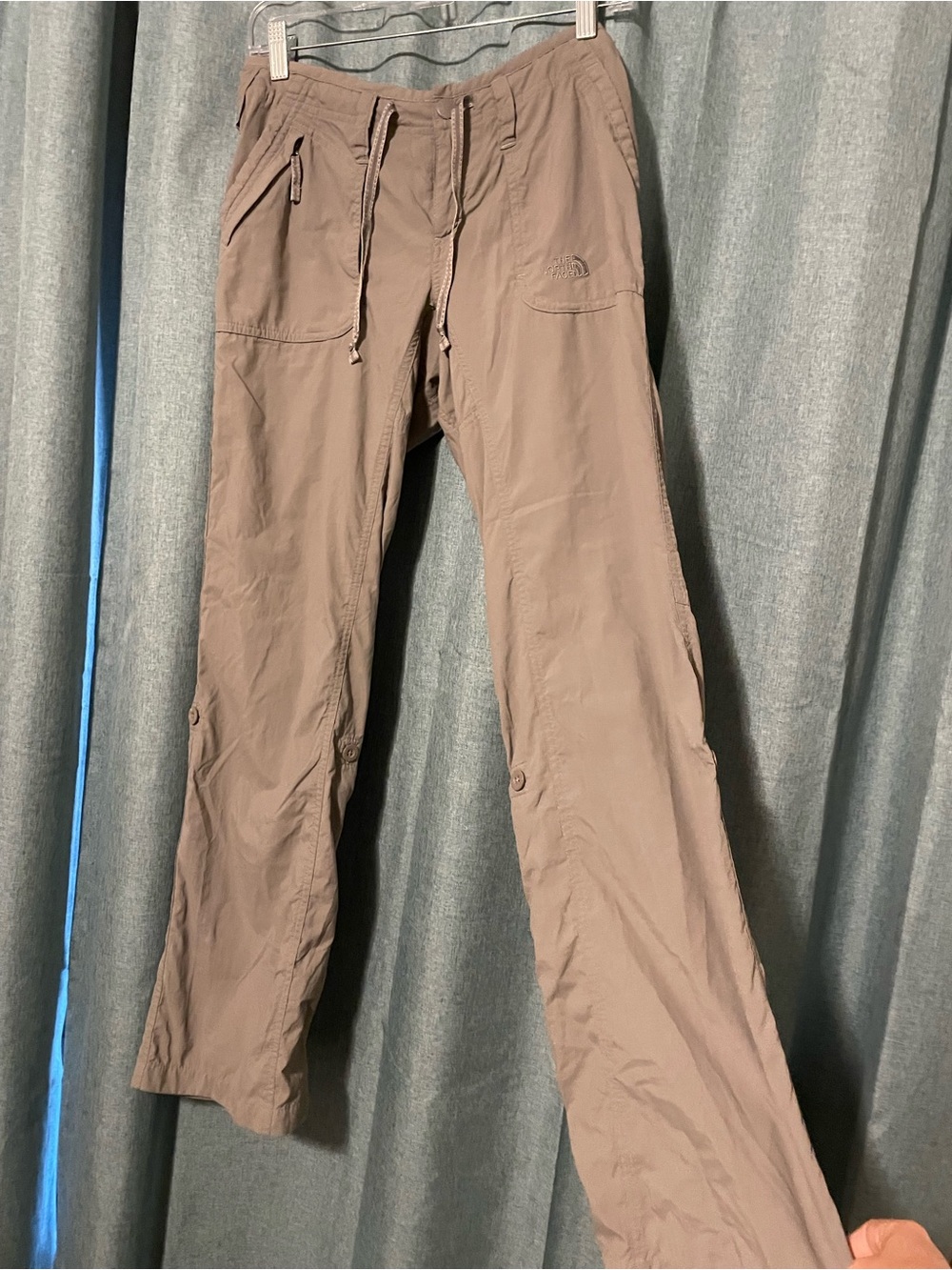 The North Face Wide Leg Cargo Pants in Taupe